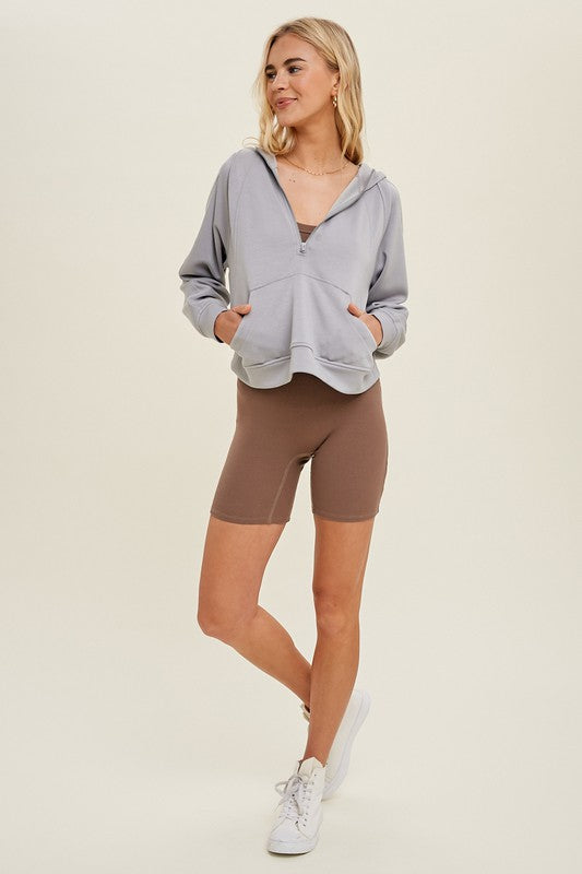 Wishlist Half-Zipped Hooded Pullover