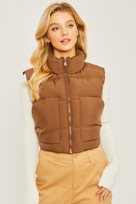 Puffer Vest with Pockets