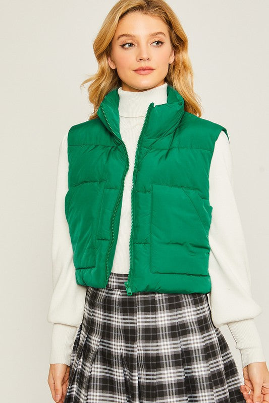 Puffer Vest with Pockets