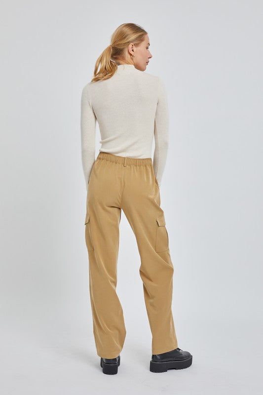Oatmeal Rib Knit Long Sleeve Top