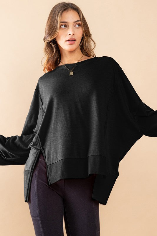 Comfort Fit Hi-Lo Sweatshirt