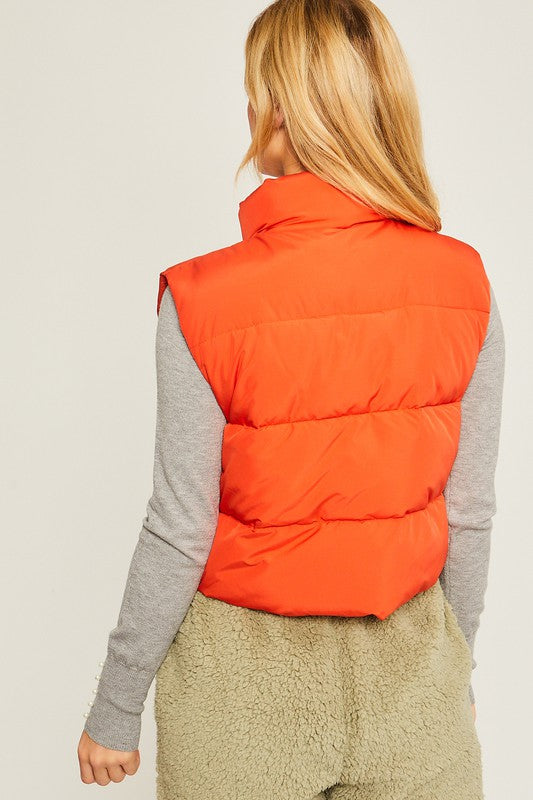Orange Puffer Vest