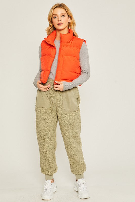 Orange Puffer Vest