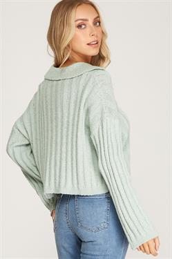 Ribbed Knit Sweater Top