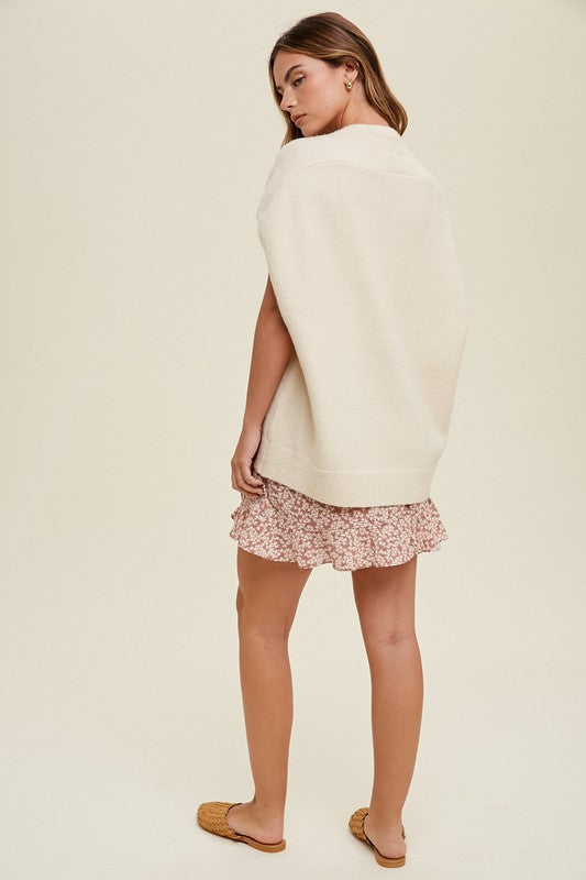 Wishlist Cream Sweater Vest