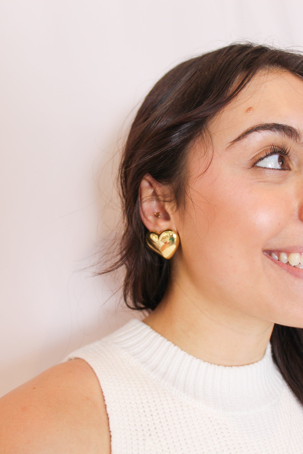 Meagan Stud Earrings, Gold