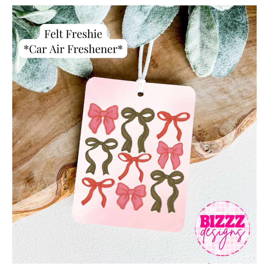 Coquette Bow Freshies Pink & Girly Car Air Fresheners