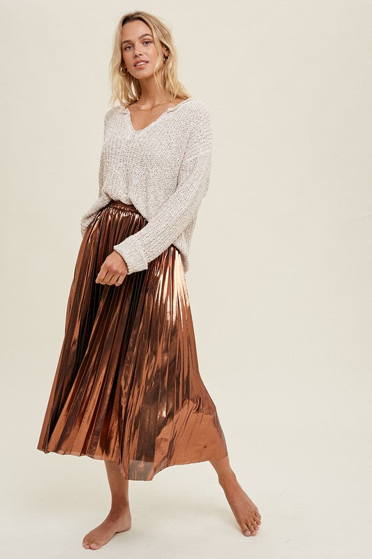 Wishlist Notched Neck Sweater