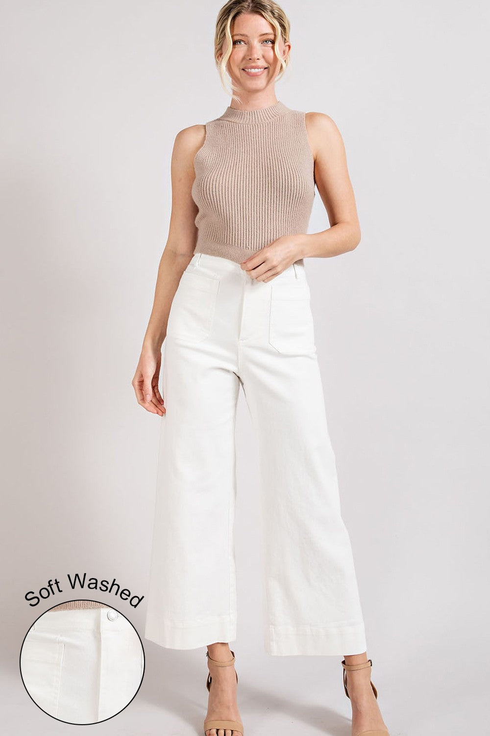 Happy Girl Pants, Off White