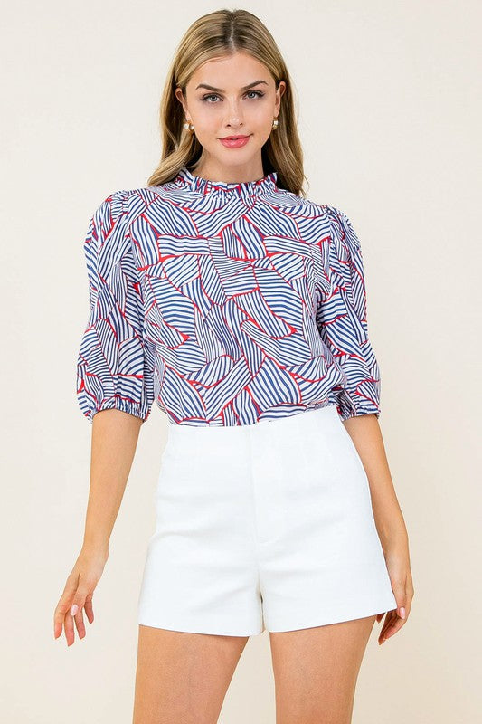 THML Striped Pattern Top
