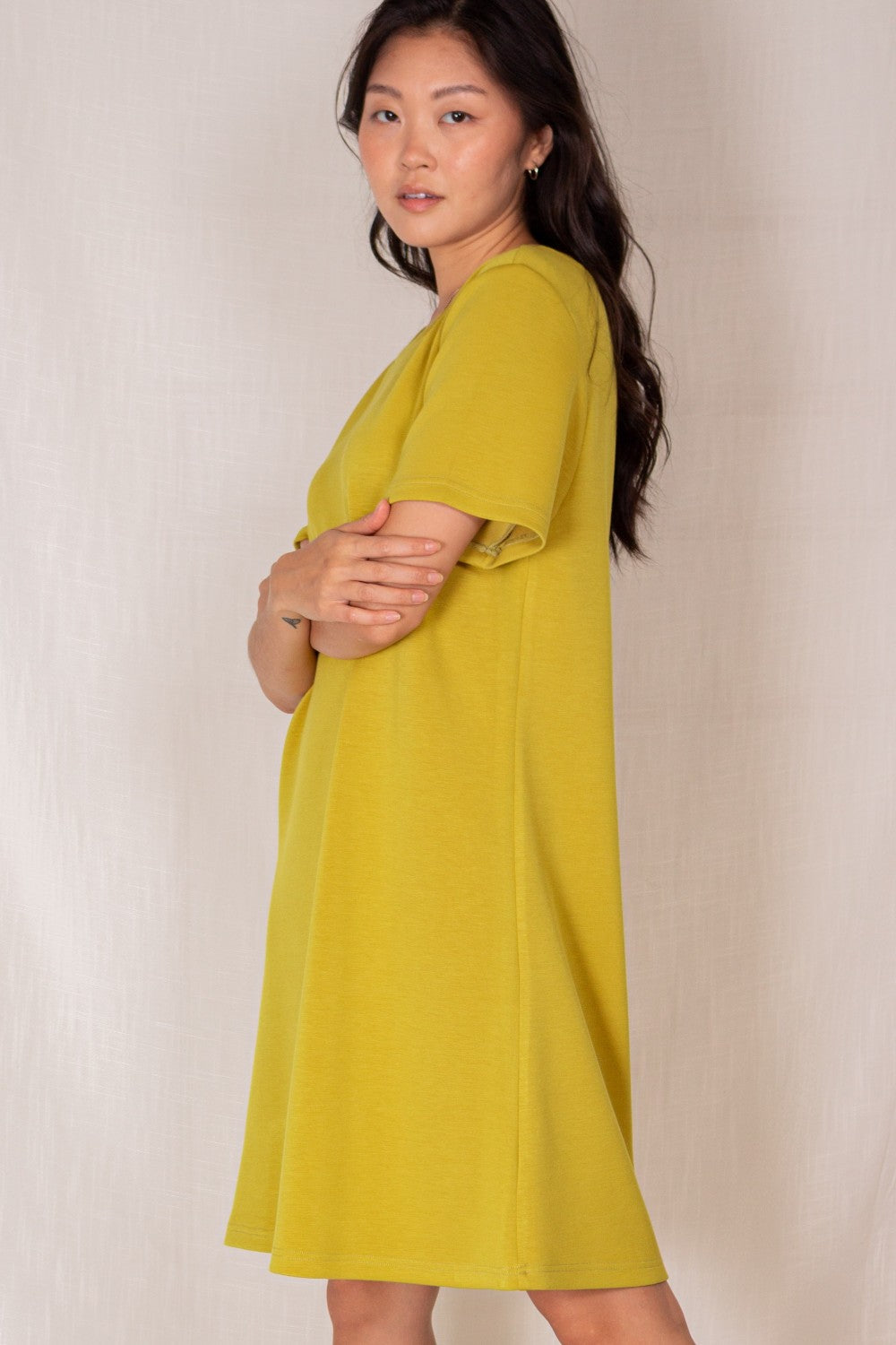 Modal Mustard Tee Dress