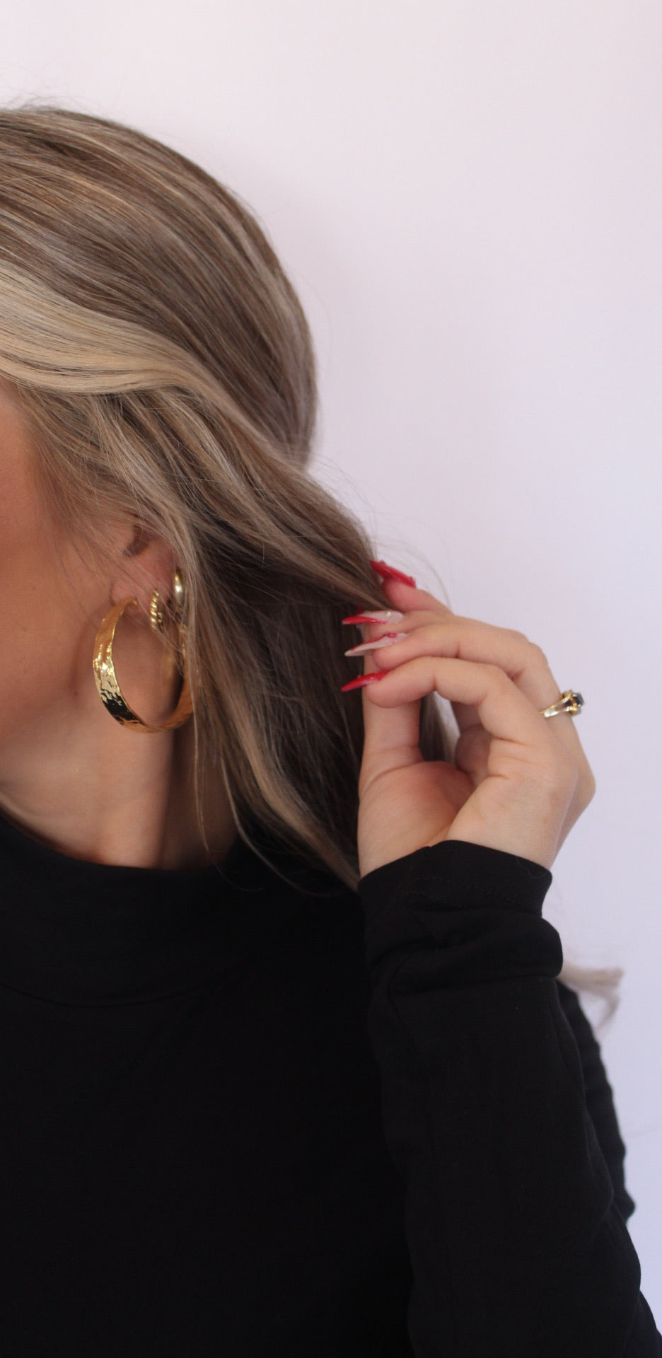 Abby Hoop Earrings, Gold