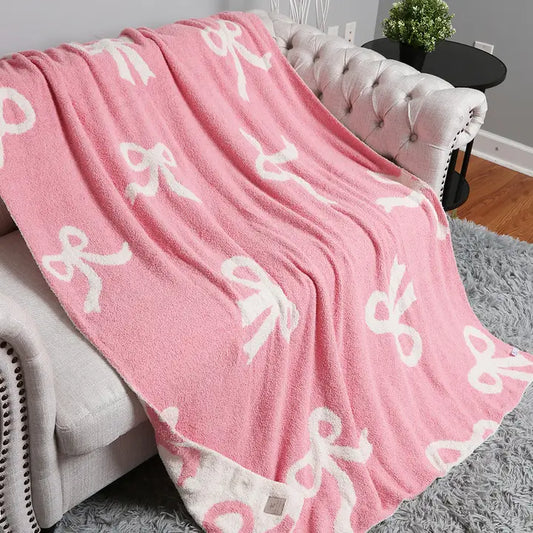 Ribbons Reversible Throw Blanket