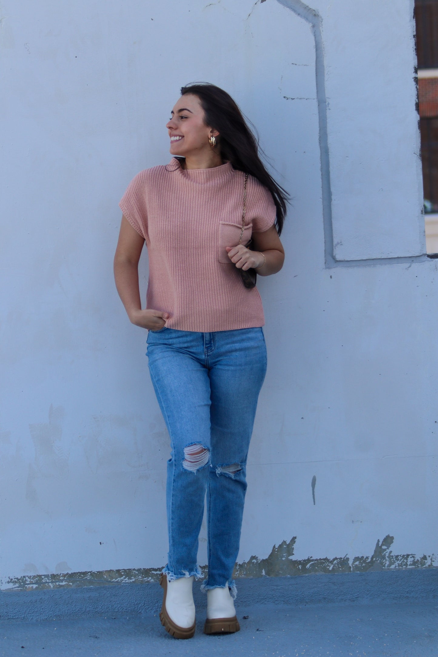 All Day Long Top, Blush