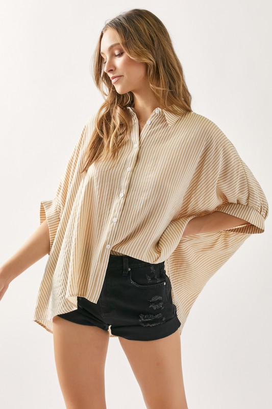 Oh So Lovely Top, Tan