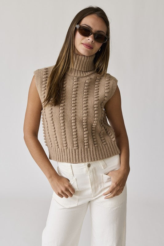 Willow Turtleneck Knit Vest