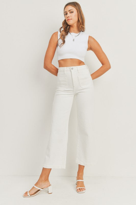 JBD Off White Patch Pocket Wide Leg