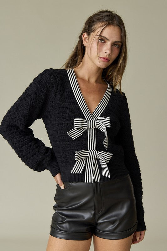 Harper Bow Knit Top