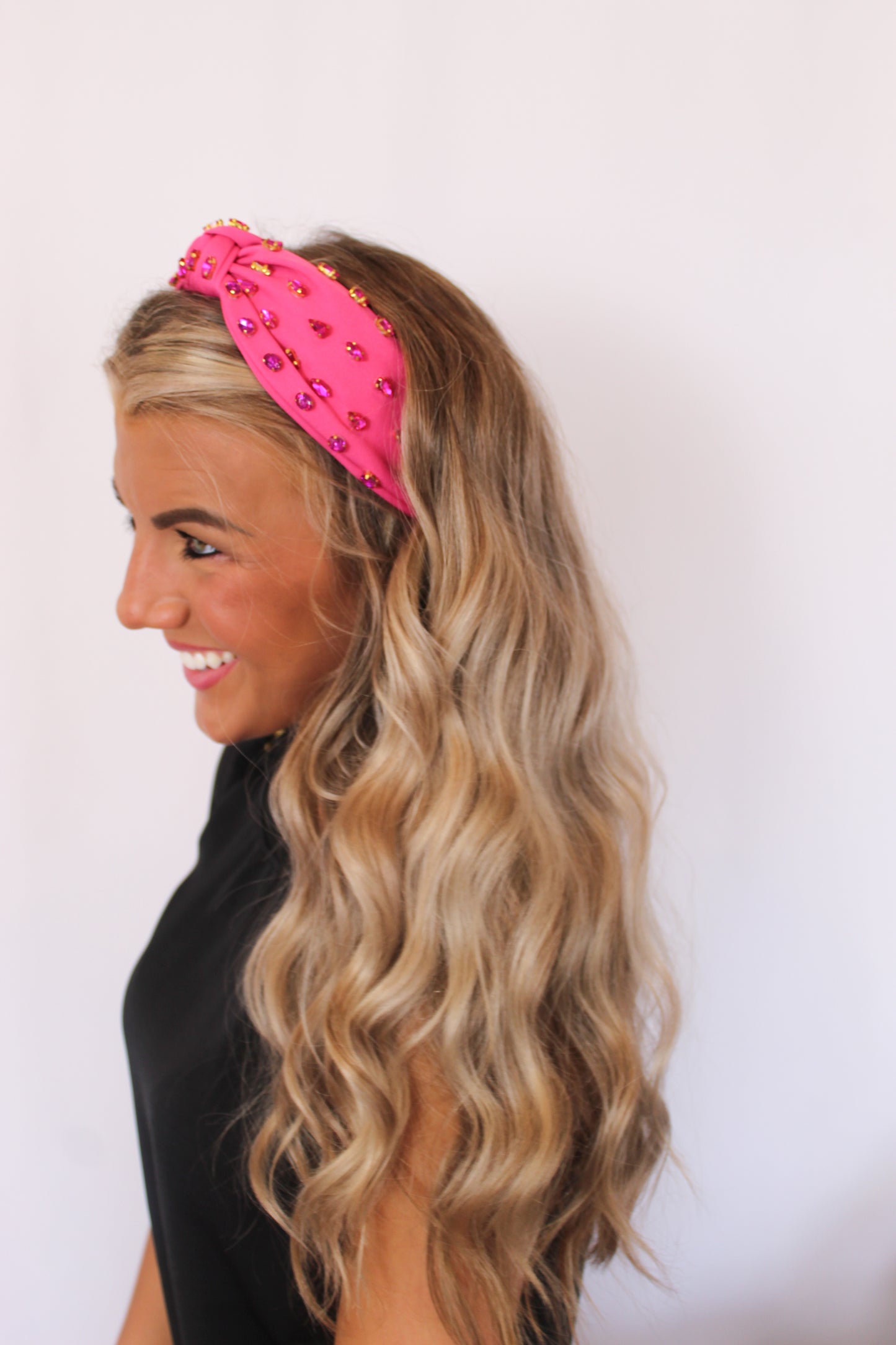 Madison Jewel Headband, Pink