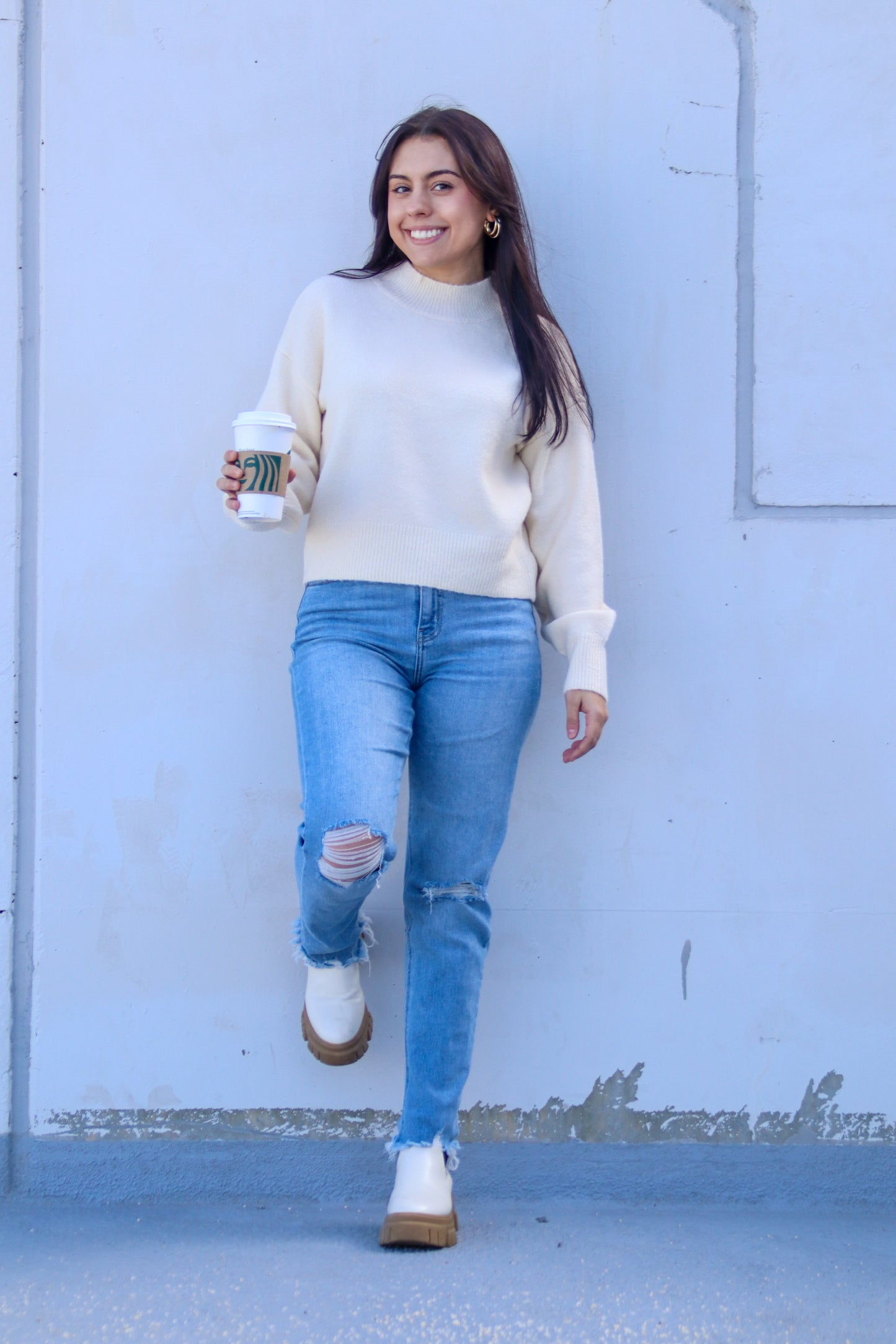 The Heidi Sweater, Cream