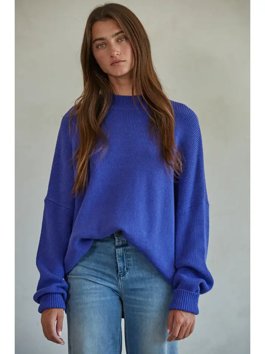 Blue Skies Ahead - Chunky Oversized Sweater