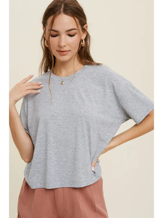 Relaxed Heather Gray Tee