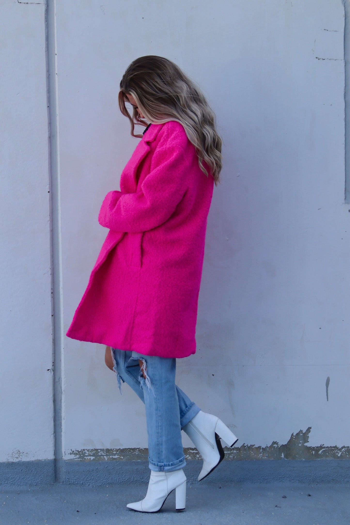 An Icon Coat, Pink