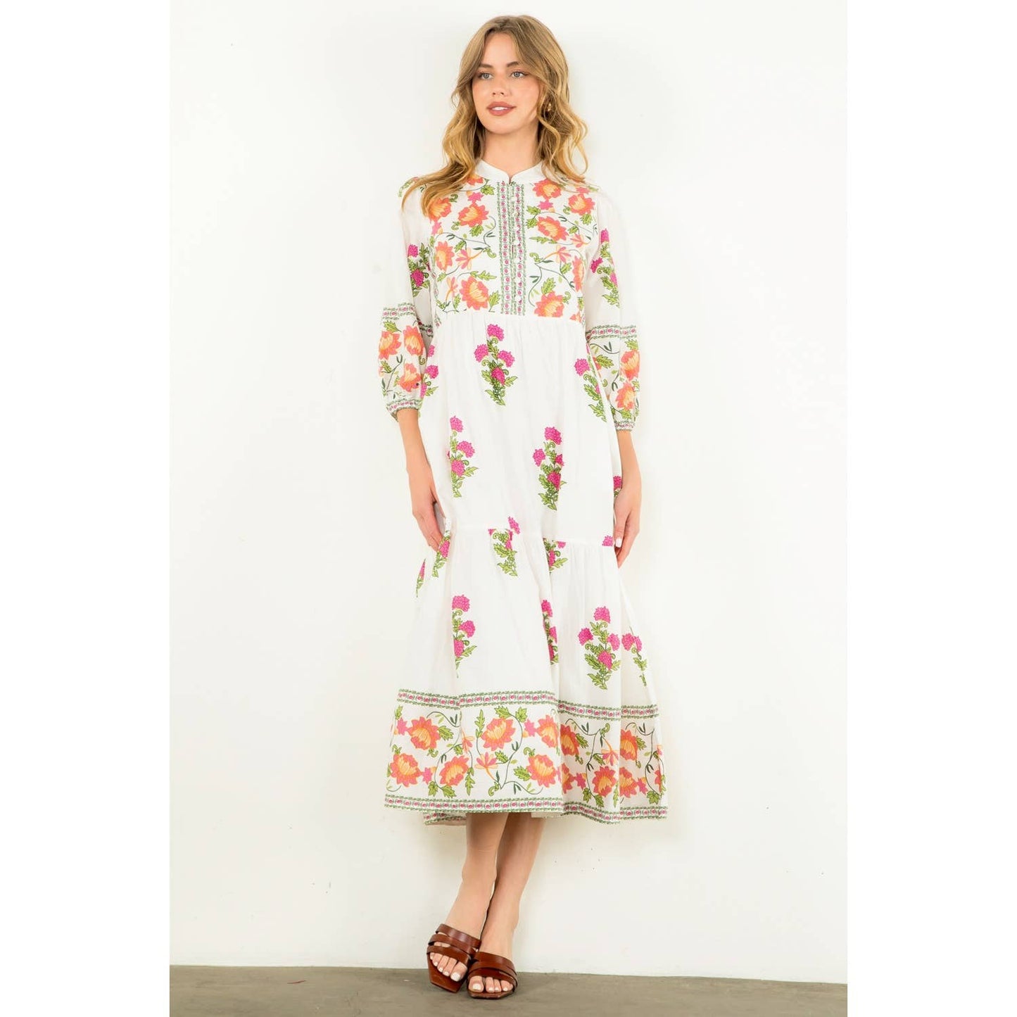 THML Floral Tiered Dress