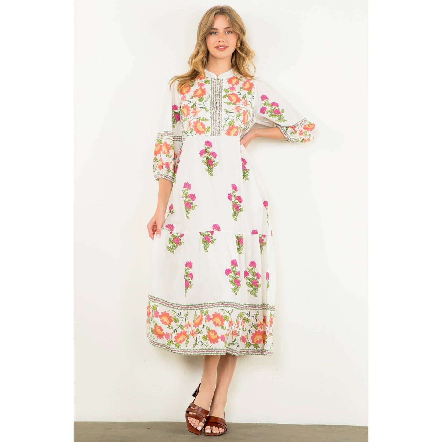 THML Floral Tiered Dress