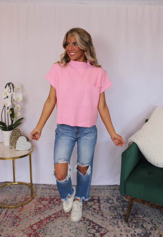 A Chill Day Top, Pink