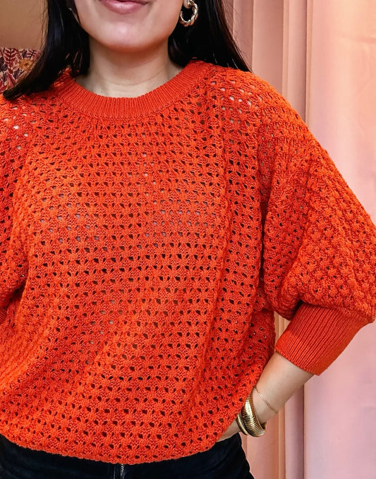 Simply Styled Top, Pumpkin