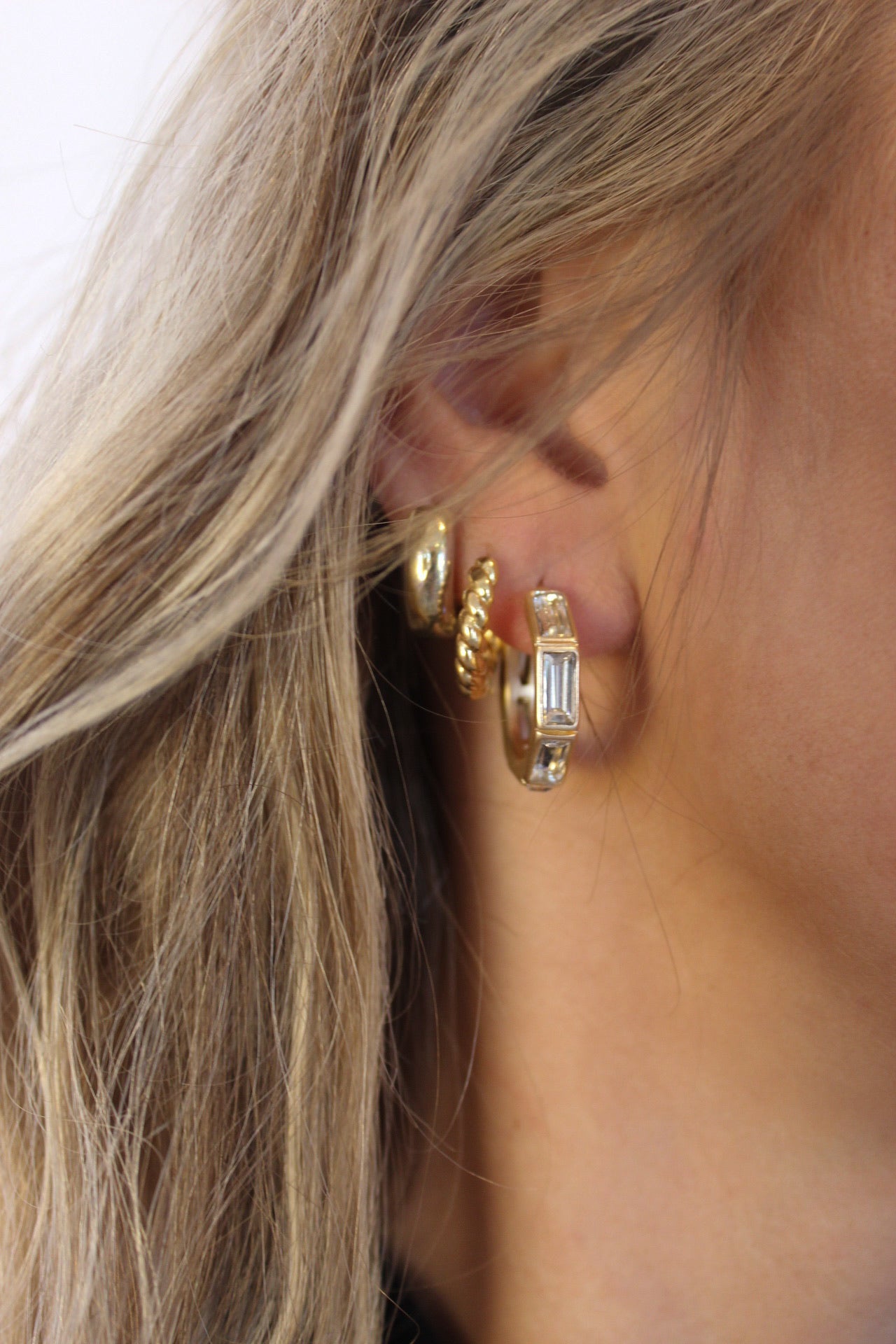 Kinsley Hoop Earrings, Gold