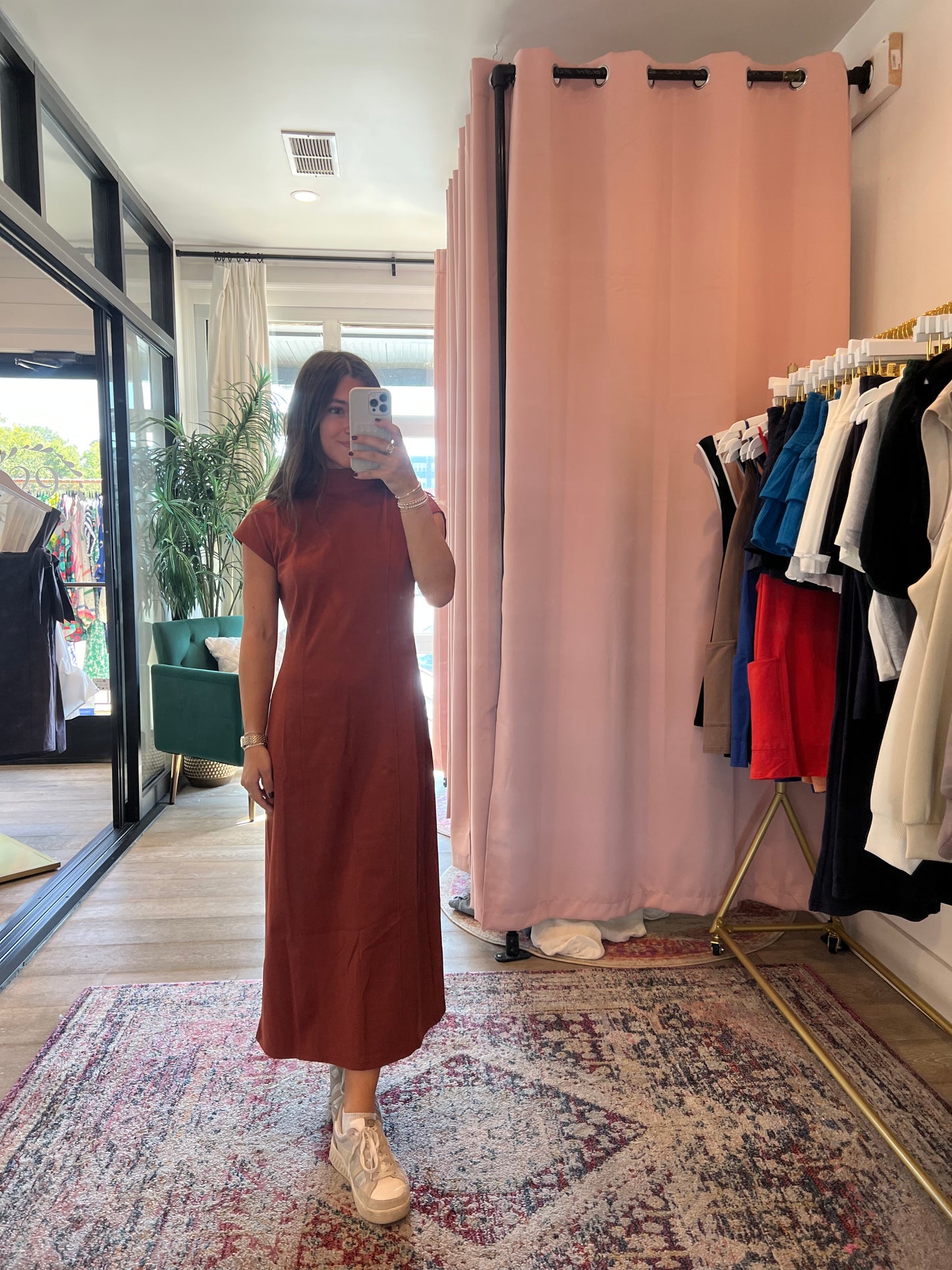 Hello Fall Maxi Dress - Chestnut