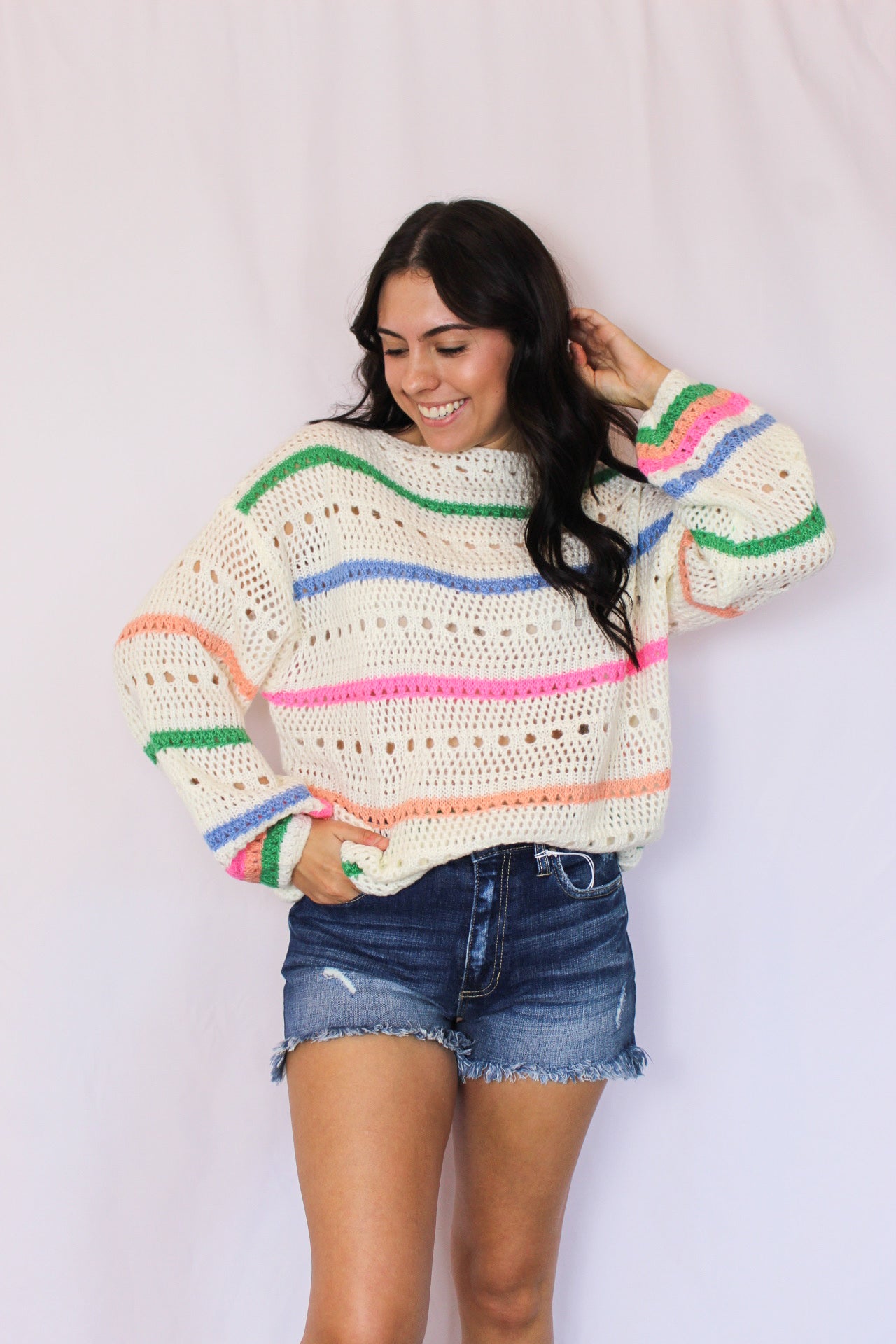 Chilly Beach Day Sweater, Multi