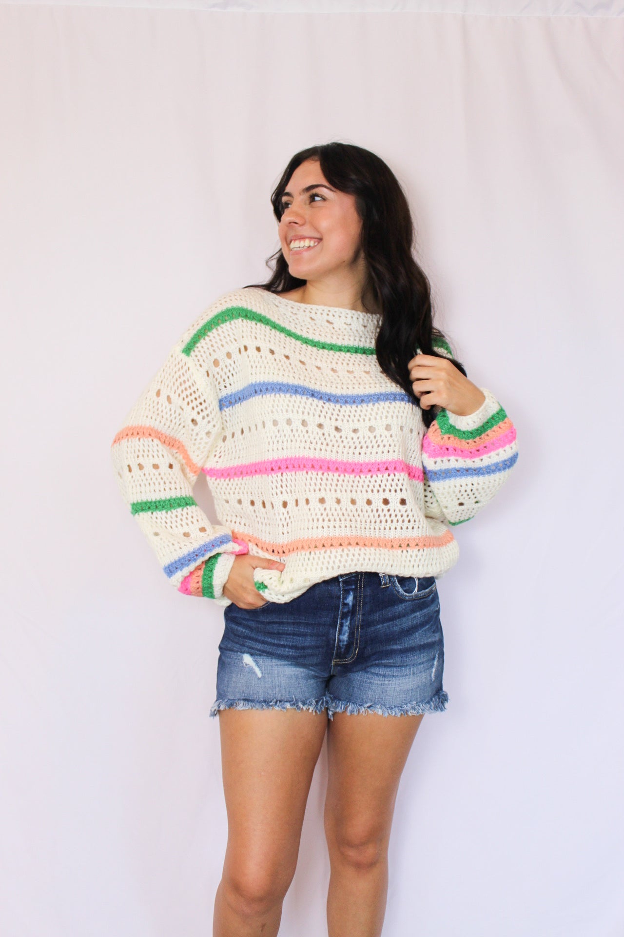 Chilly Beach Day Sweater, Multi