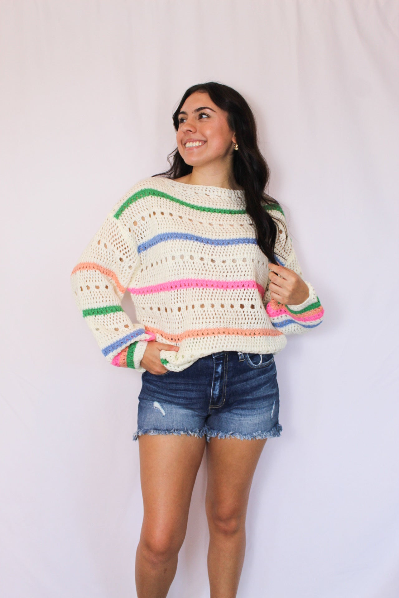 Chilly Beach Day Sweater, Multi