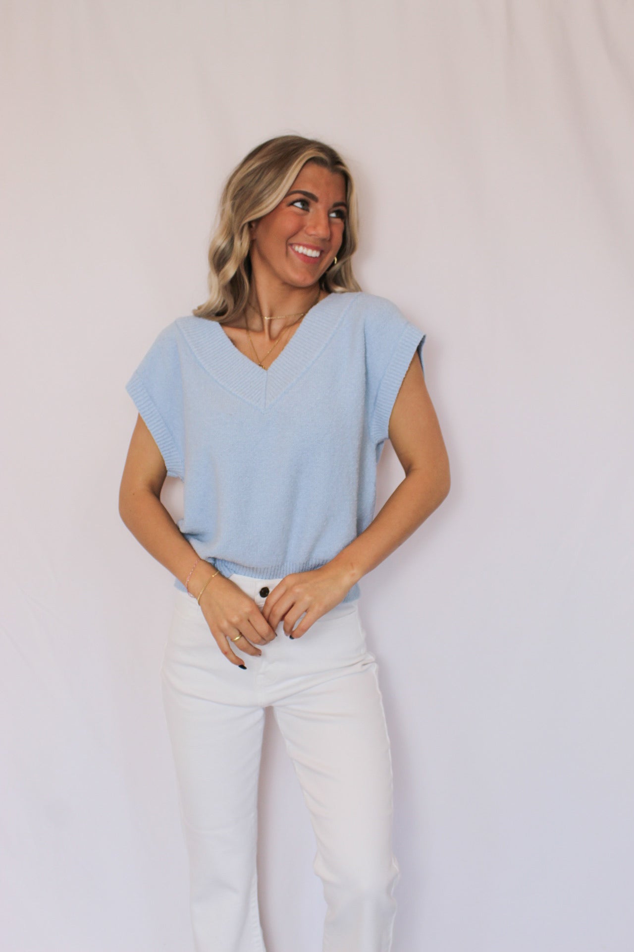 Anything Goes Top, Light Blue