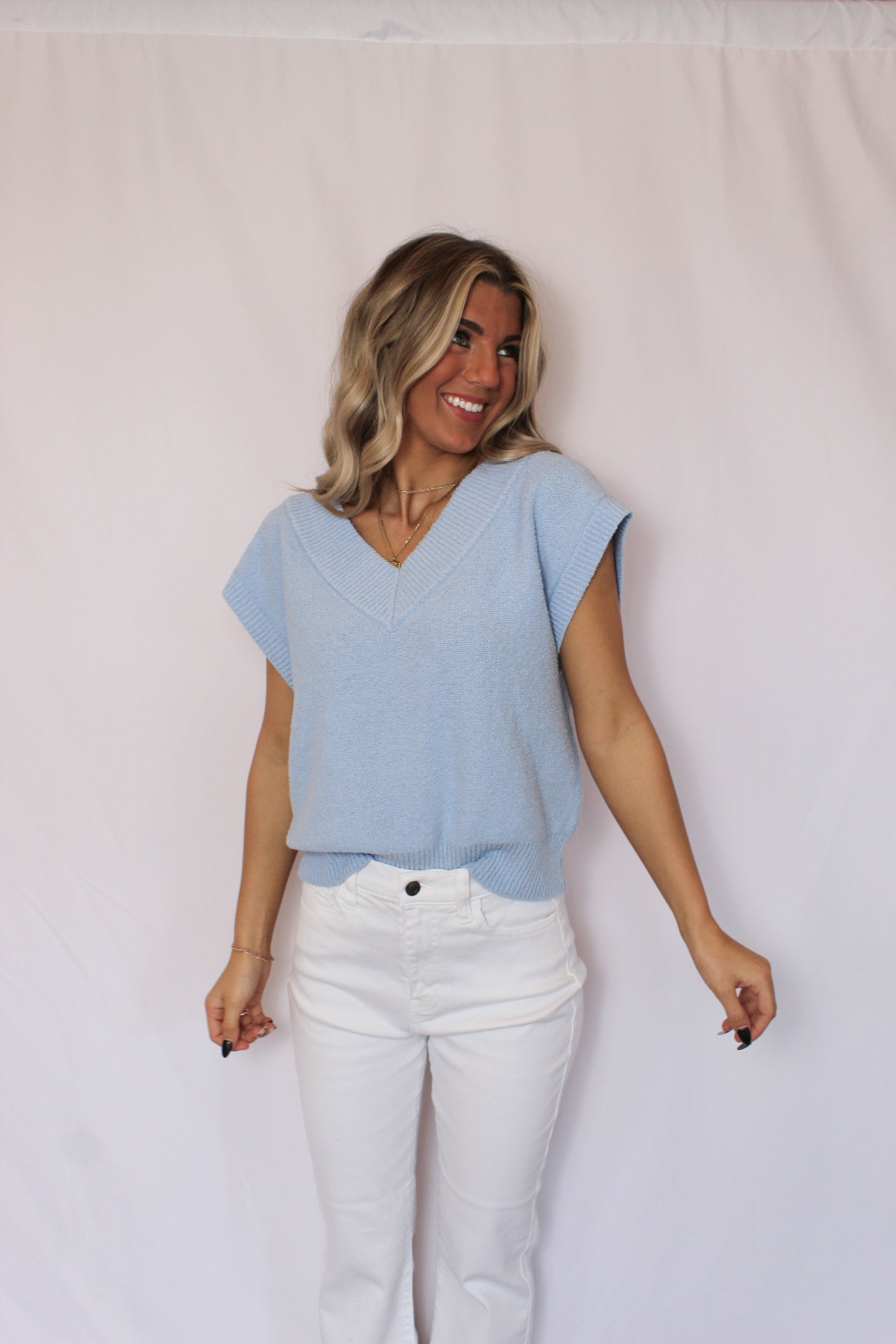 Anything Goes Top, Light Blue