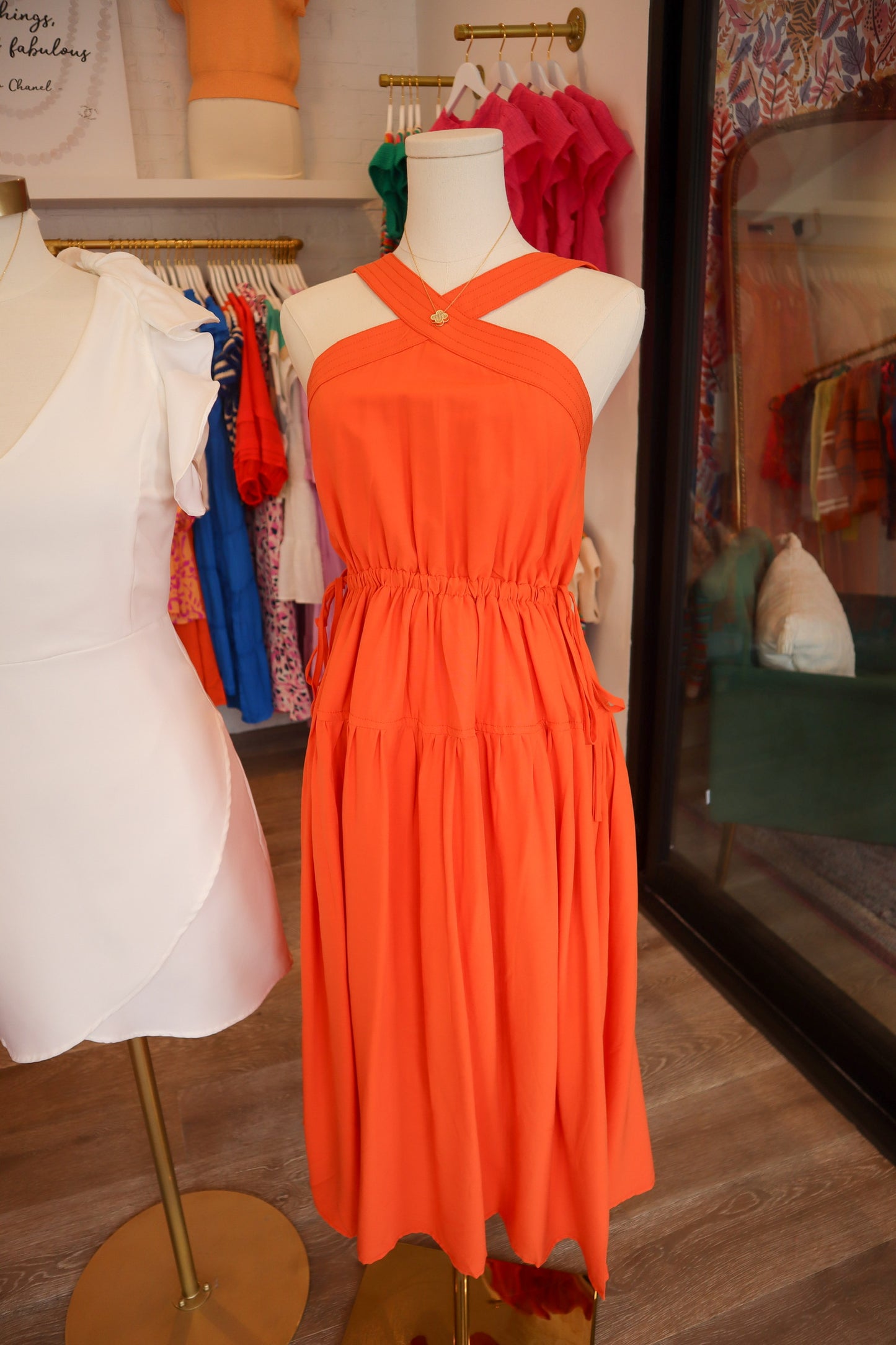 Summer Days Midi Dress, Orange