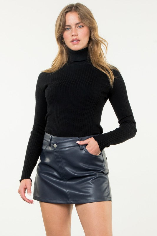 Leather Skort