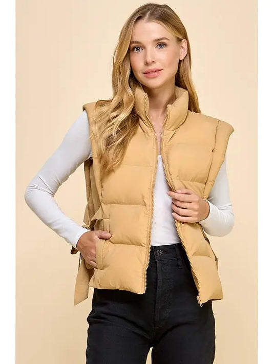 Zip Up Puffer Vest