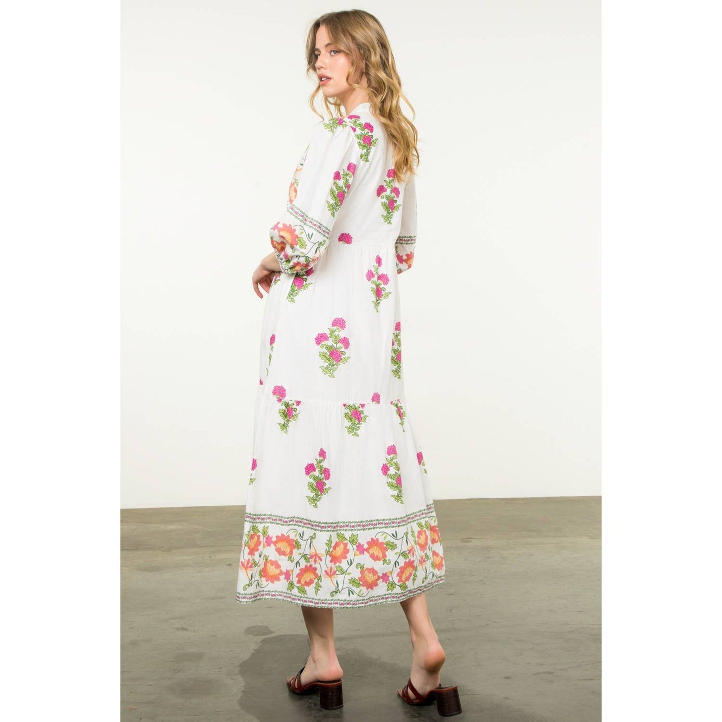 THML Floral Tiered Dress