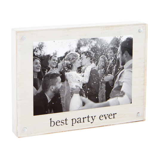 Mudpie BEST PARTY EVER ACRYLIC WOOD FRAME
