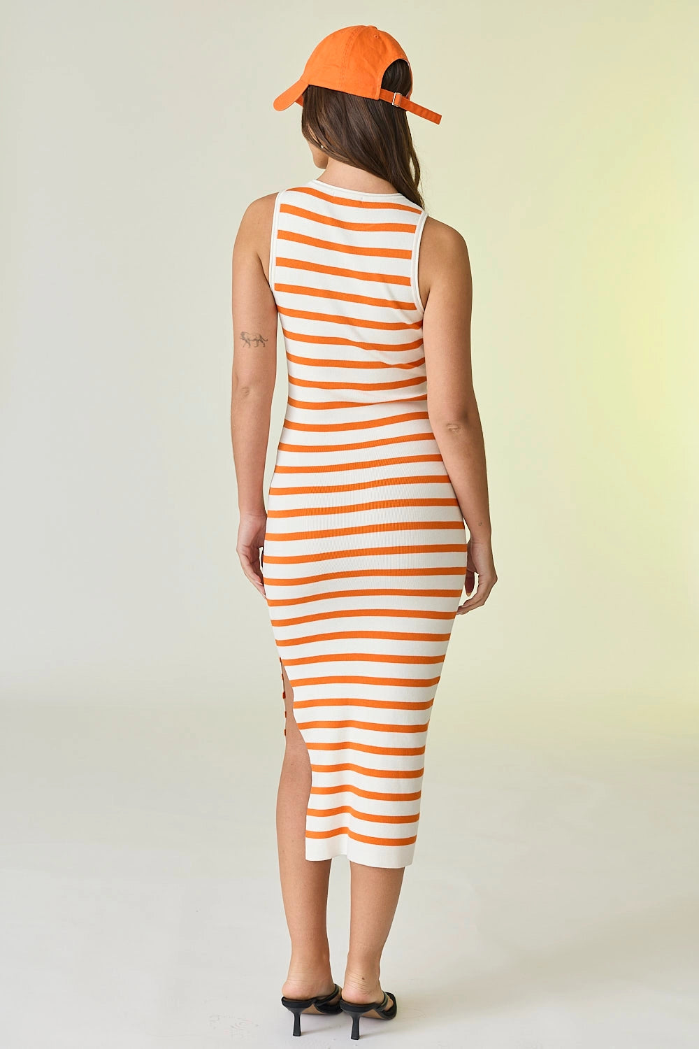 Papermoon Isla Striped Midi Dress