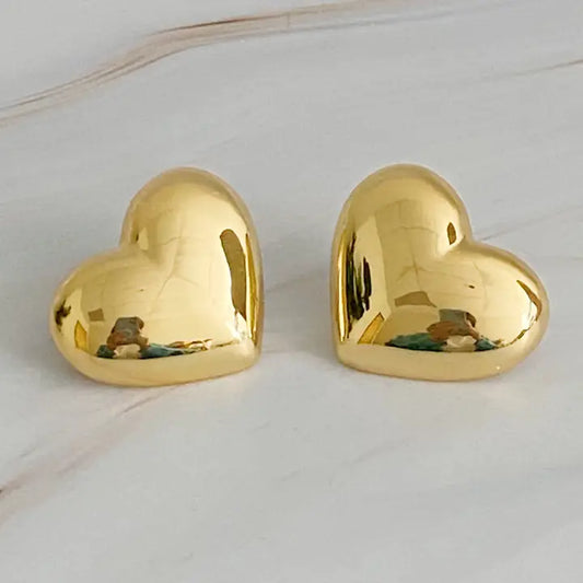 Meagan Stud Earrings, Gold