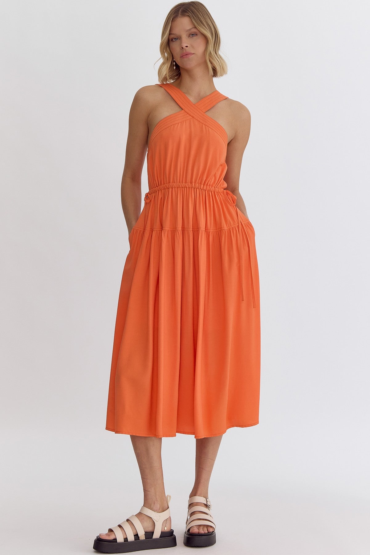 Summer Days Midi Dress, Orange