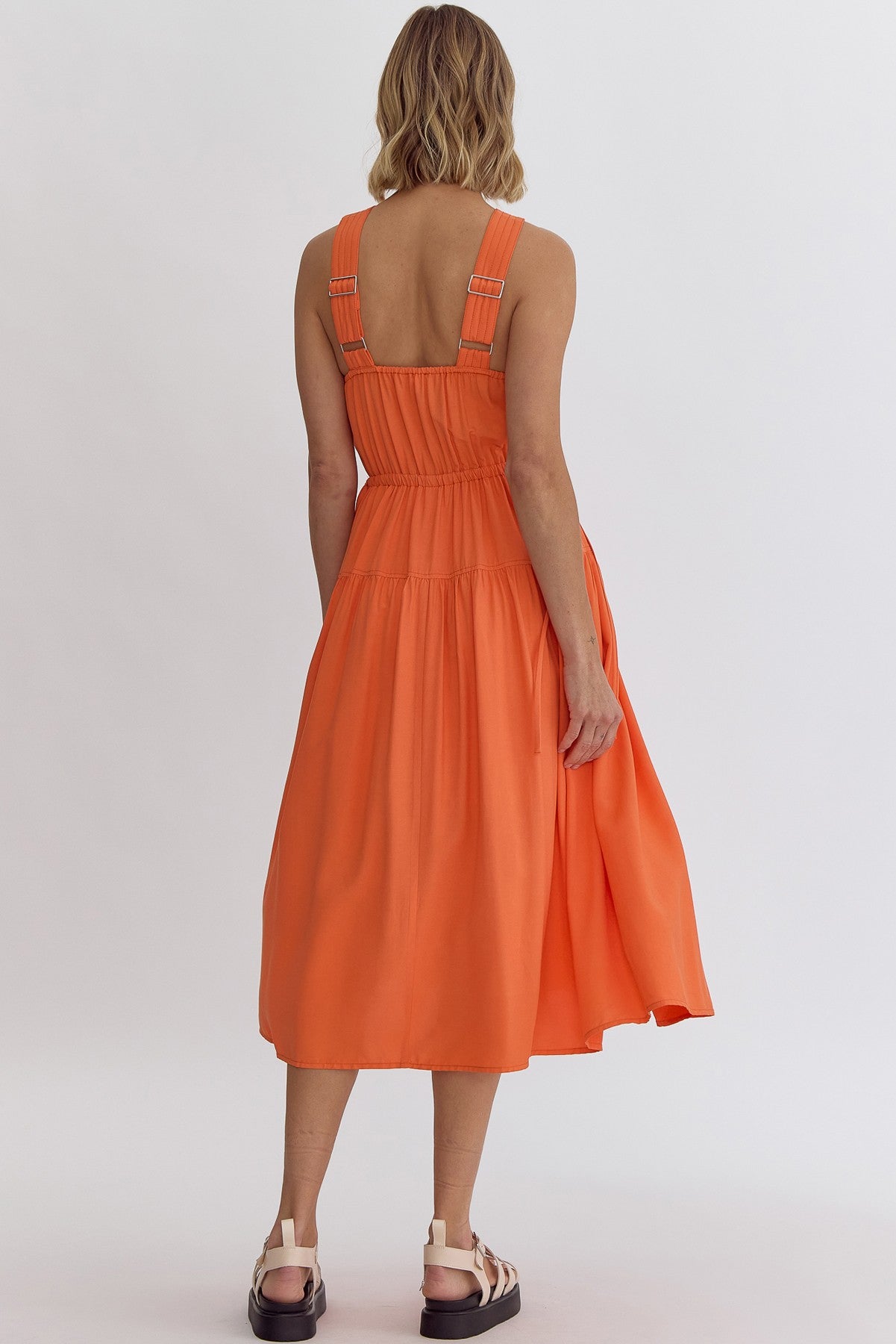 Summer Days Midi Dress, Orange