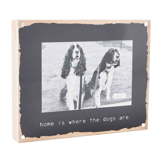 Mudpie HOME IS WHERE DOG ACRYLIC FRAME